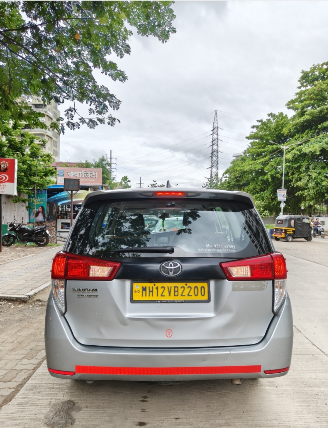 Luxury sedan rear seats